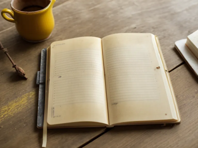 Detalle del cuaderno de recetas antiguo de la abuela con anotaciones sobre la ruda