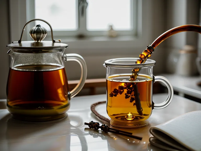 Filtrado doble de la infusión de gordolobo con un paño de algodón, paso clave en este remedio casero para la salud respiratoria
