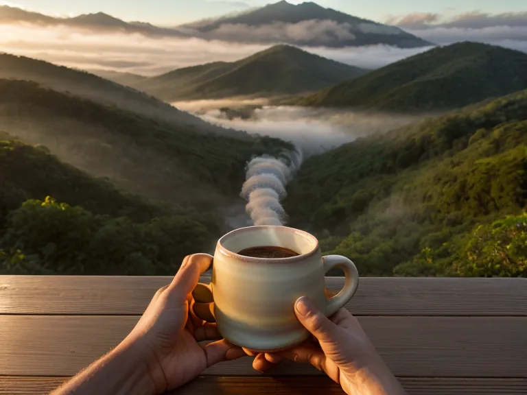 Taza de infusión de gordolobo lista para tomar, remedio casero de salud respiratoria típico del Eje Cafetero