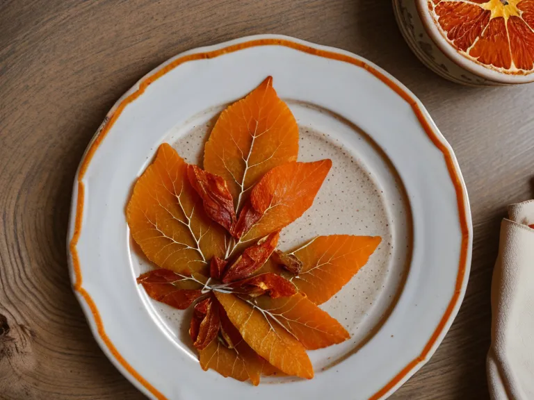Hojas frescas de poleo y cáscaras de naranja listas para preparar una infusión natural.